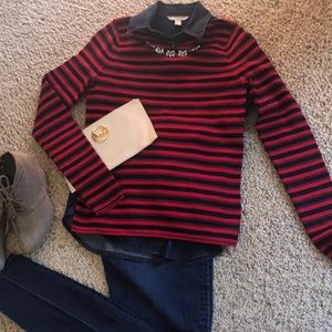 NWT The Limited sweater with jeweled collar